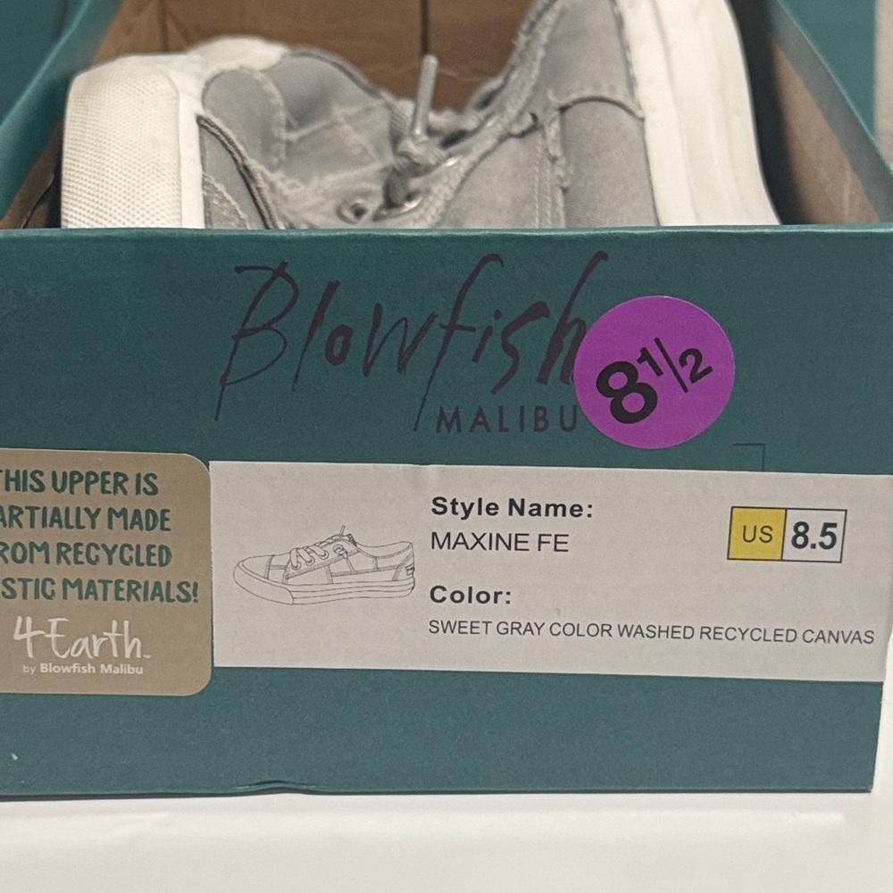 Blowfish Malibu MAXINE Women’s Gray Canvas Sneakers - Picture 6 of 7